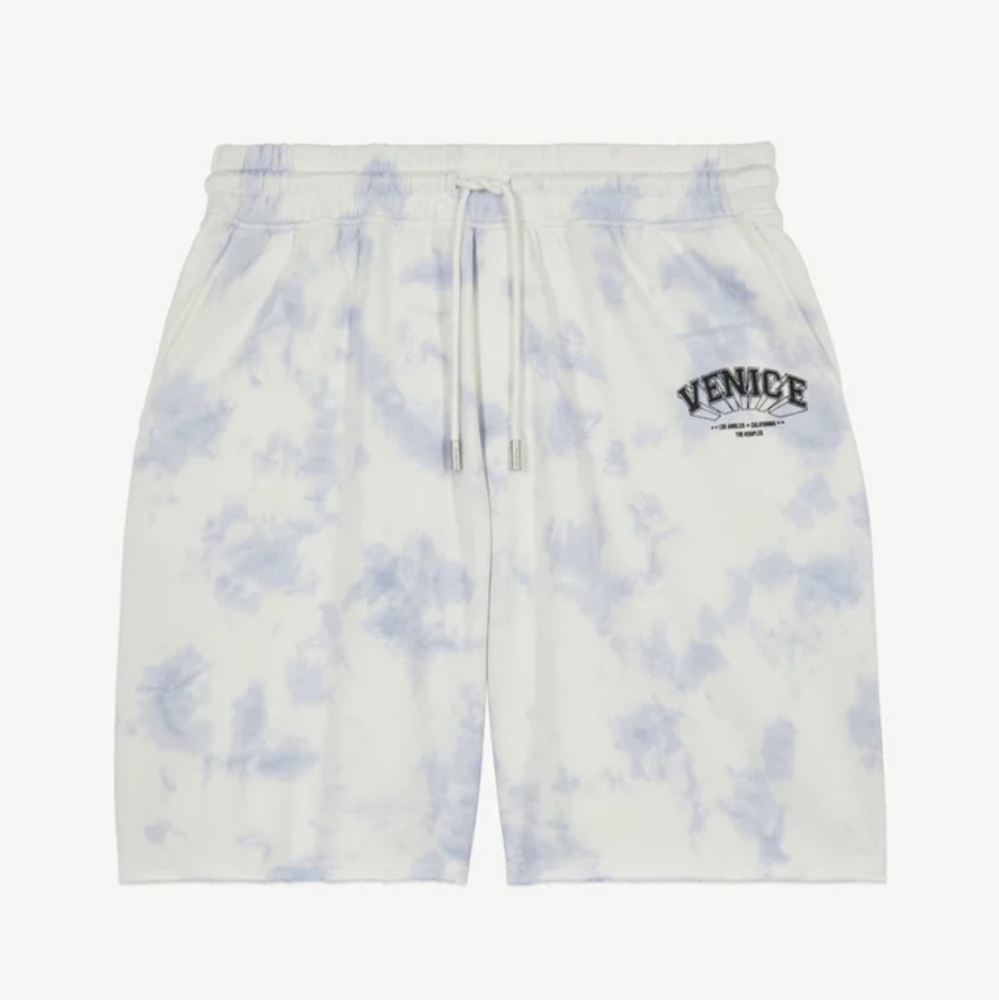 The Kooples NWT Venice Print Gradient Cotton Shorts Size Medium In Lavender